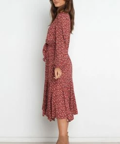 PUP3 Dione Dress - Dark Red