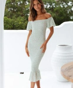 PUP14 Easlea Dress - Green Dresses