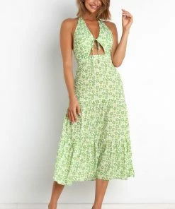 PUP61 Elodie Dress - Green Dresses