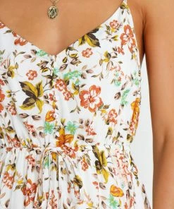 PUP58 Dresses Erina Dress - White Floral