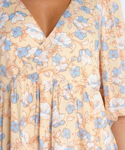 PUP14 Ernie Dress - Yellow Floral Dresses