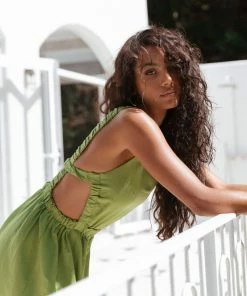 PUP3 Esther Dress - Green Dresses