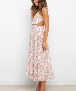 PUP3 Esther Dress - Tan Floral