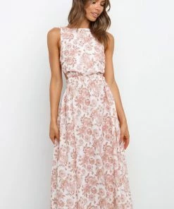 PUP3 Esther Dress - Tan Floral