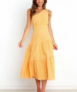 PUP61 Etienna Dress - Orange Dresses