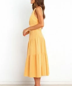 PUP61 Etienna Dress - Orange Dresses