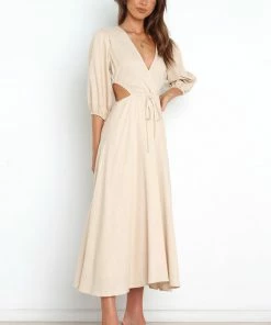 PUP55 Feyre Dress - Beige Dresses