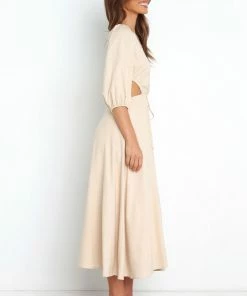 PUP55 Feyre Dress - Beige Dresses