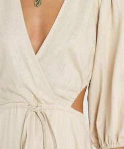 PUP55 Feyre Dress - Beige Dresses