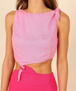 PUP8 Gabby Cut Out Dress - Pink Splice Dresses