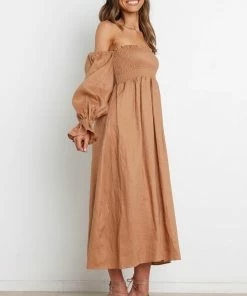 PUP3 Dresses Gabriella Dress - Tan