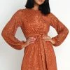PUP14 Glamour Dress - Rust Dresses