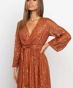 PUP14 Glitz Dress - Rust Dresses