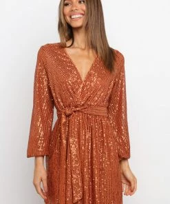 PUP14 Glitz Dress - Rust Dresses