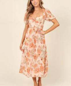 PUP27 Dresses Grand Dress - Orange Floral