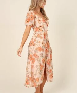 PUP27 Dresses Grand Dress - Orange Floral