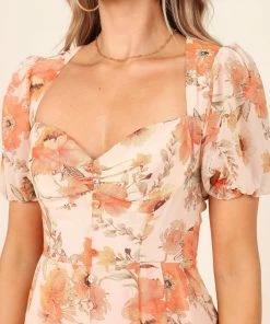 PUP27 Dresses Grand Dress - Orange Floral