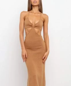 PUP3 Hailey Dress - Tan Dresses