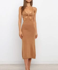 PUP3 Hailey Dress - Tan Dresses