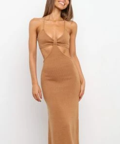 PUP3 Hailey Dress - Tan Dresses