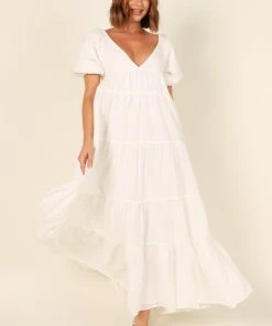 PUP9 Dresses Harper Dress - White Spot