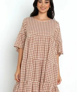 PUP49 Dresses Haynes Dress - Brown Gingham