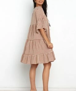 PUP49 Dresses Haynes Dress - Brown Gingham