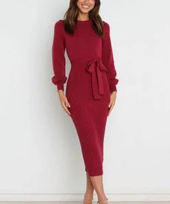 PUP14 Helena Dress - Wine Dresses