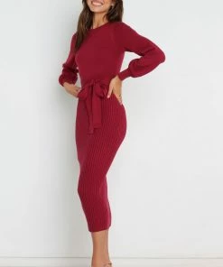 PUP14 Helena Dress - Wine Dresses