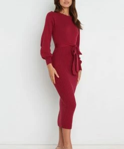 PUP14 Helena Dress - Wine Dresses