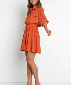 PUP56 Hilary Dress - Rust