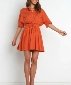 PUP56 Hilary Dress - Rust