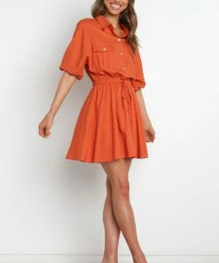 PUP56 Hilary Dress - Rust