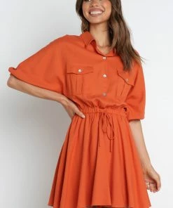PUP56 Hilary Dress - Rust