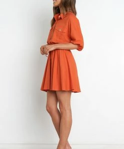 PUP56 Hilary Dress - Rust