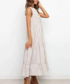 PUP52 Honah Dress - Beige Dresses