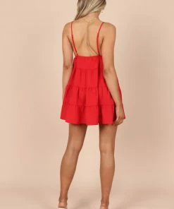 PUP42 Indigo Mini Dress - Red Dresses