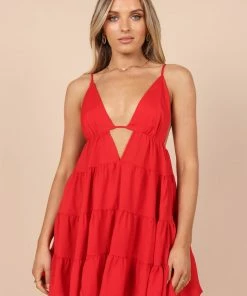 PUP42 Indigo Mini Dress - Red Dresses