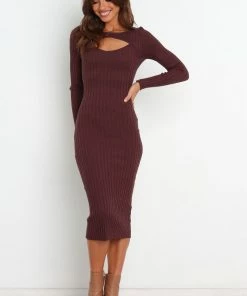 PUP14 Irena Dress - Brown Dresses