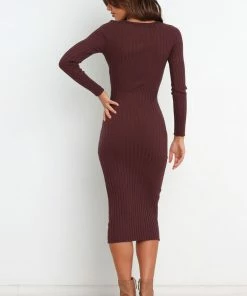 PUP14 Irena Dress - Brown Dresses