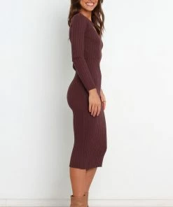 PUP14 Irena Dress - Brown Dresses