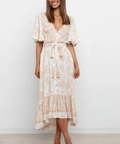 PUP52 Izzy Dress - Beige Dresses