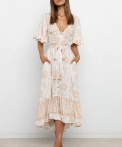 PUP52 Izzy Dress - Beige Dresses