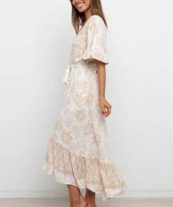 PUP52 Izzy Dress - Beige Dresses