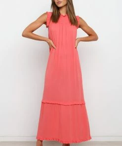 PUP49 Jamon Dress - Coral
