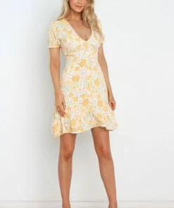 PUP51 Jeffree Dress - Yellow Dresses