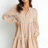 PUP62 Jenara Dress - Beige Check