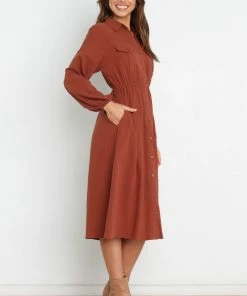 PUP61 Jenly Dress - Brown