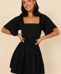 PUP4 Jordyn Cut Out Mini Dress - Black Dresses