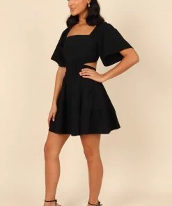 PUP4 Jordyn Cut Out Mini Dress - Black Dresses